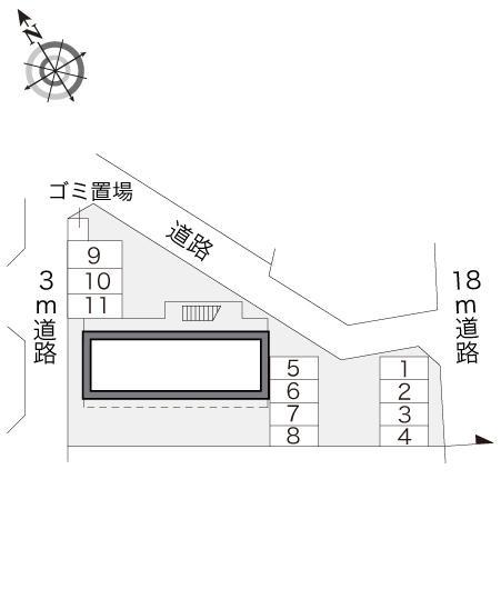 アルタ・ヴィラ河原町(14675)の駐車配置図