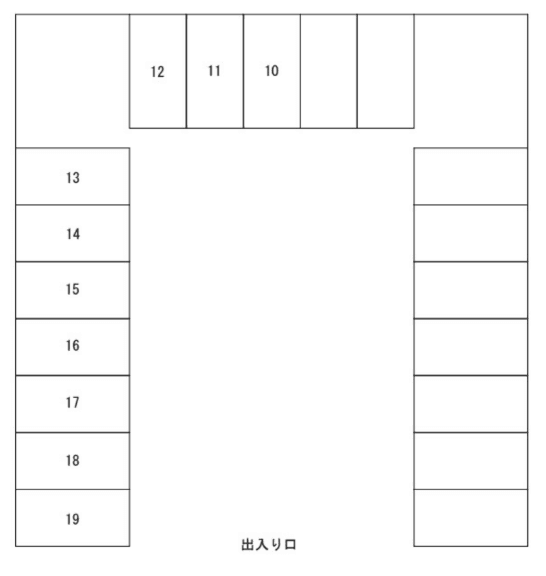 杭瀬駐車場の駐車配置図