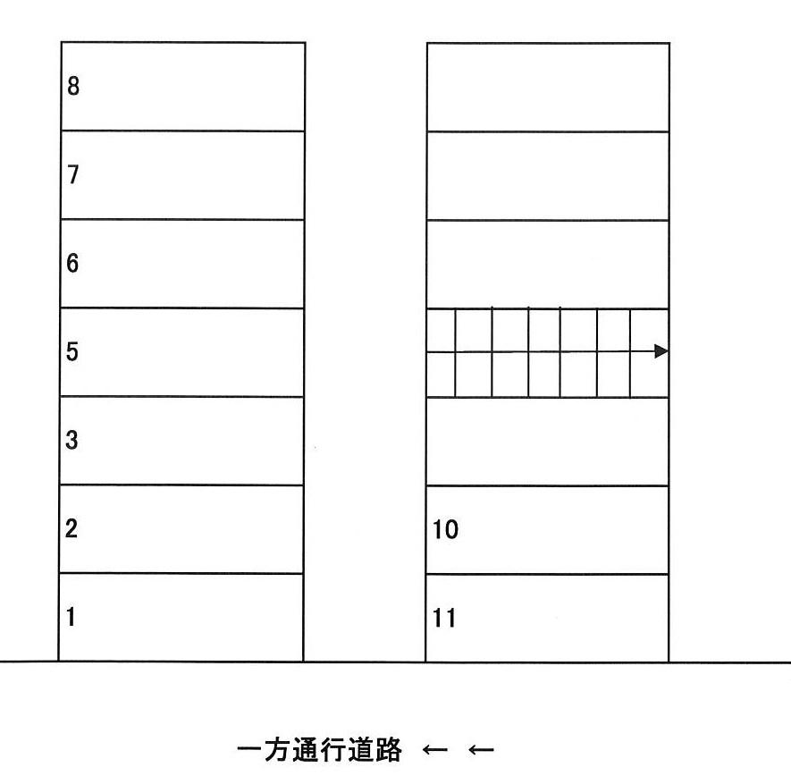 川辺町駐車場の駐車配置図