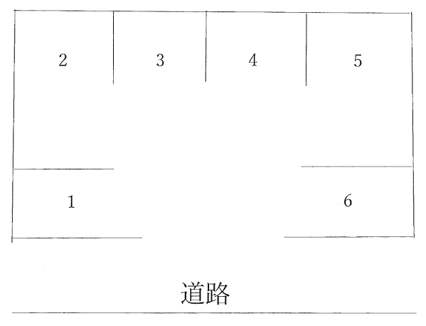 喜多駐車場Ⅰの駐車配置図