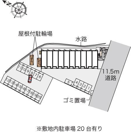 クレイノ龍(57153)の駐車配置図