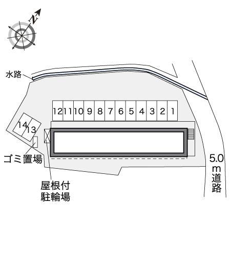 ＫＡＪＩＹＡＭＡⅡ(30800)の駐車配置図