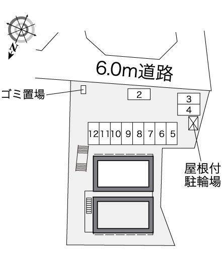 ルシェルブルー(35626)の駐車配置図