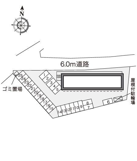 祢宜町(40235)の駐車配置図