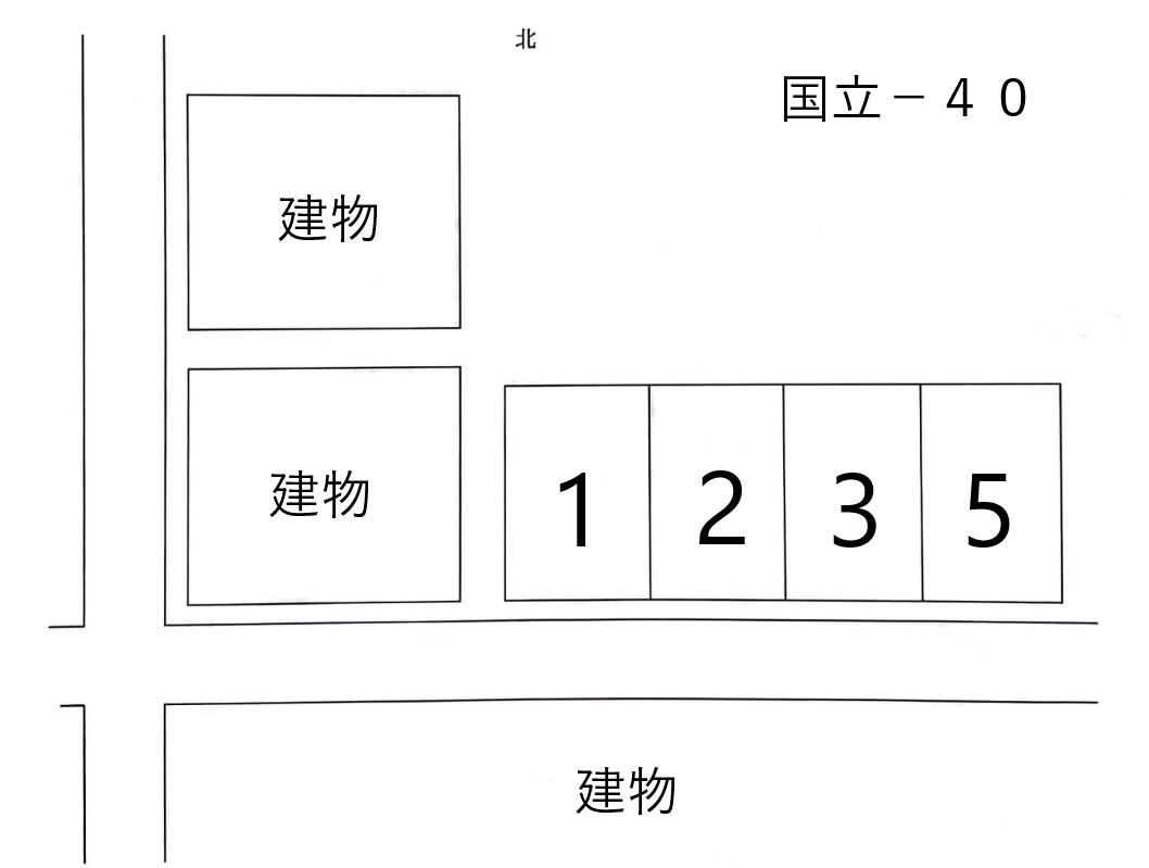 JA国立－４０の駐車配置図