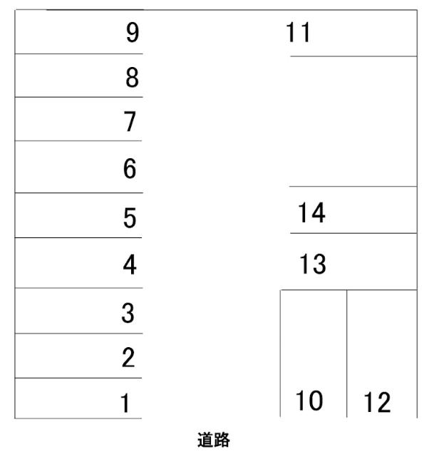 318パーキングの駐車配置図