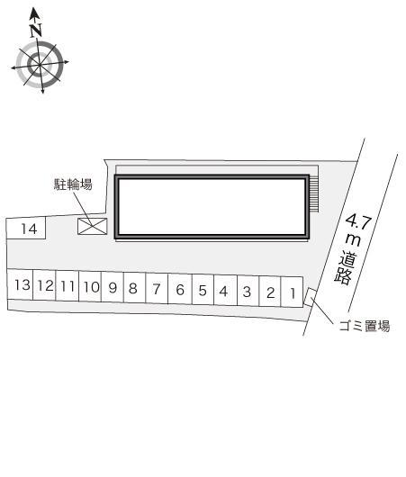 美原東(18071)の駐車配置図