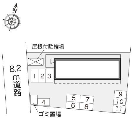 ウラシⅡ(14981)の駐車配置図