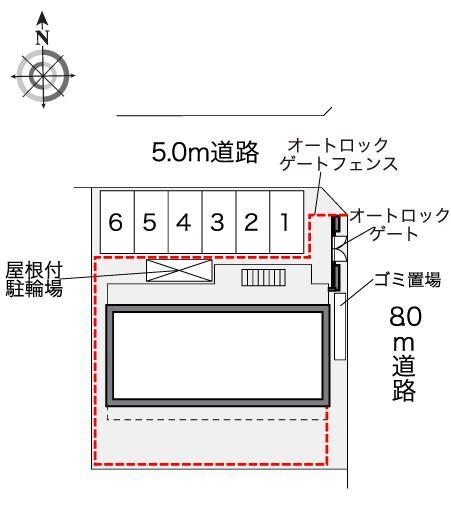 ＴＷＯビレッジ(40878)の駐車配置図