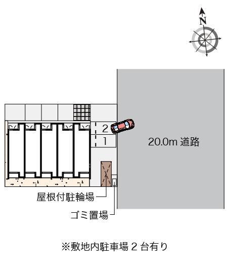 クレイノＭ(55745)の駐車配置図