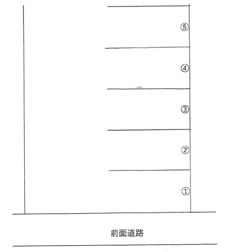 椿ガレッジの駐車配置図
