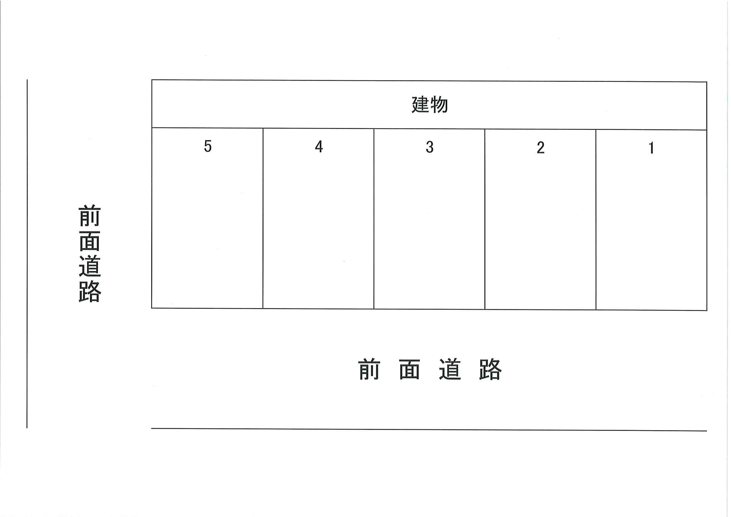 市川駐車場2の駐車配置図