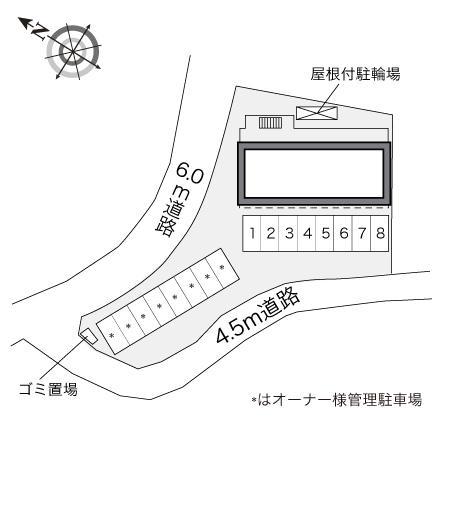 ＣＯＭＦＯＲＴ五条(29136)の駐車配置図