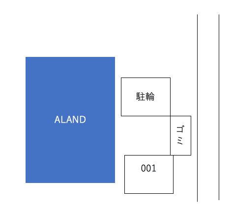 ＡＬＡＮＤ駐車場の駐車配置図