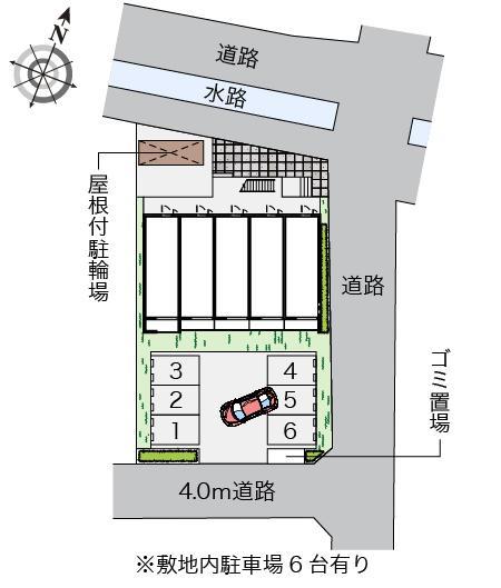 クレイノ寅新田(57975)の駐車配置図