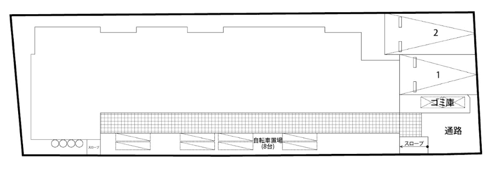 CB宇美ﾍﾞﾗｰﾉの駐車配置図