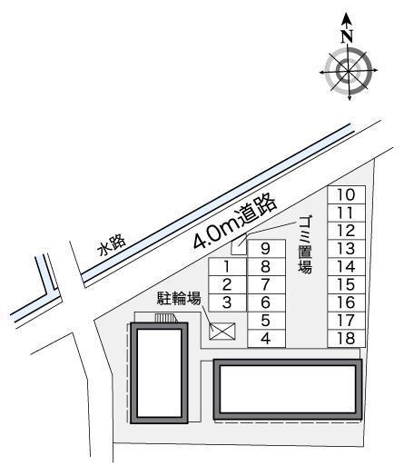 まつき(25058)の駐車配置図