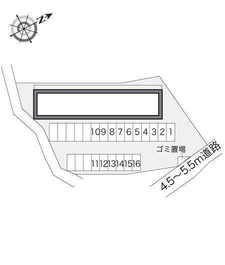 上川原(20684)の駐車配置図