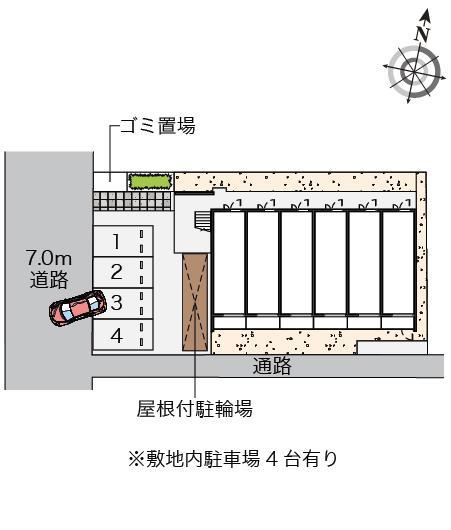クレイノプラディア(56895)の駐車配置図