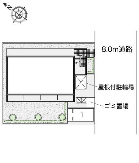 ヘリテージ新都心(45040)の駐車配置図