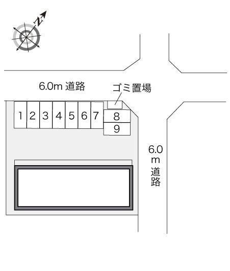 アリーナⅡ(22086)の駐車配置図