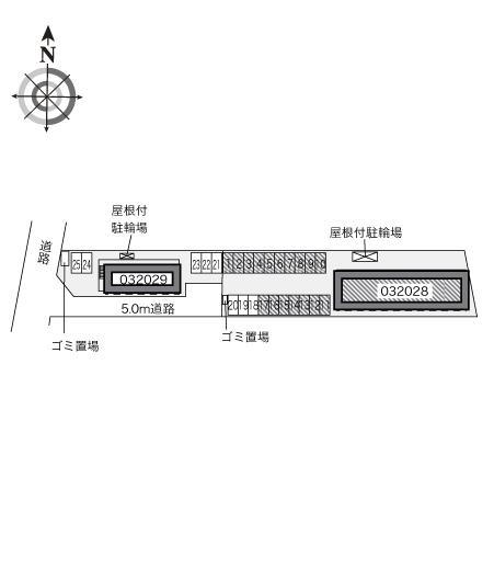 グランシャリオ　Ａ(32028)の駐車配置図