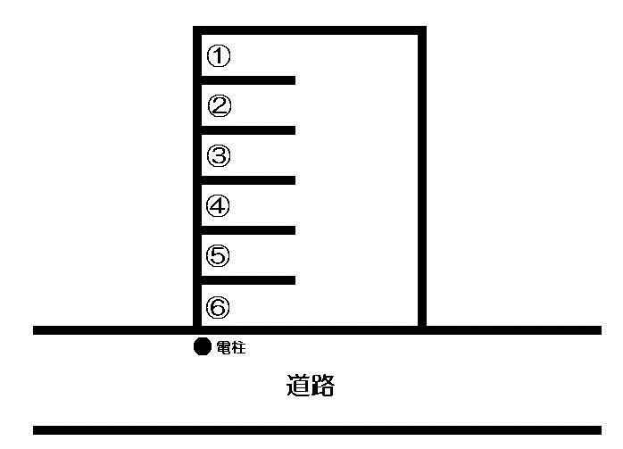 吉野Ｎ駐車場の駐車配置図