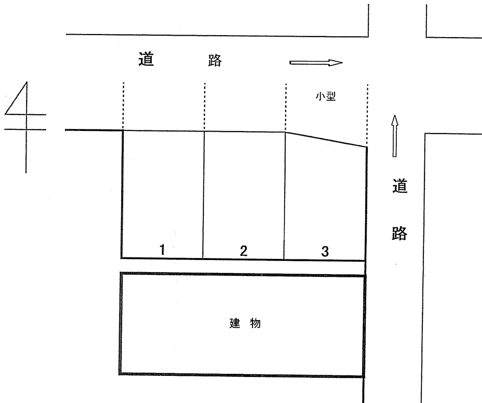 市野駐車場の駐車配置図
