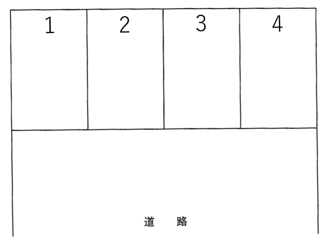 大蔵２丁目第１パーキングの駐車配置図