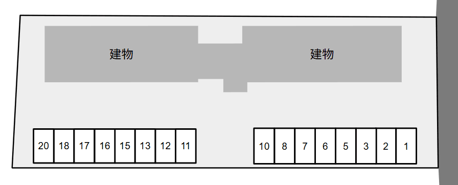 マロンＡの駐車配置図