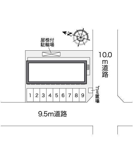 オクムラⅡ(27257)の駐車配置図