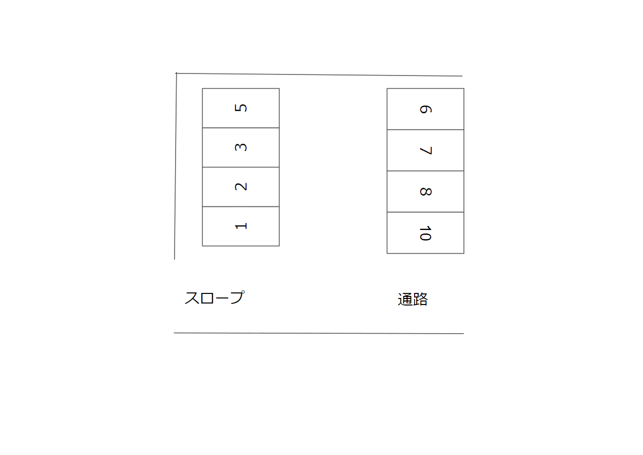 サニー第８パーキング（知多西駐車場）の駐車配置図