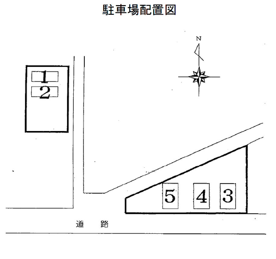 大棚町第４駐車場の駐車配置図