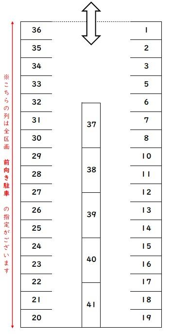 オリドパーキングの駐車配置図