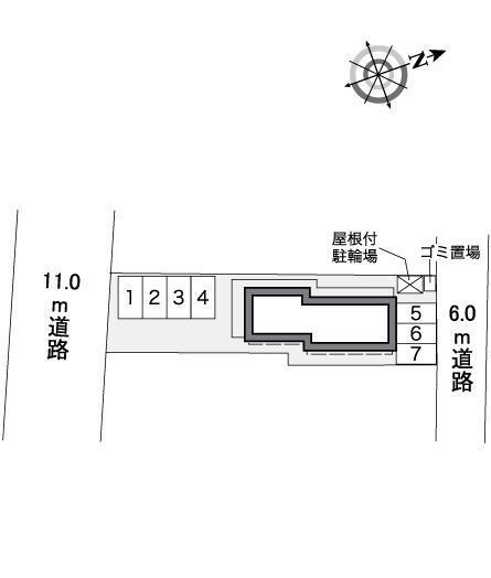 高倉(36783)の駐車配置図