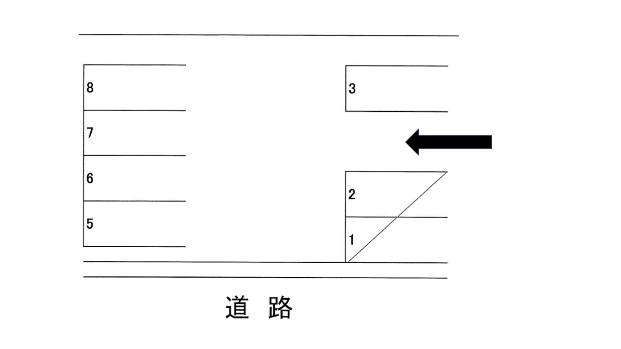 住吉プラム駐車場の駐車配置図