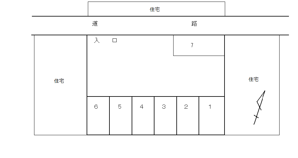 香椎日高駐車場の駐車配置図