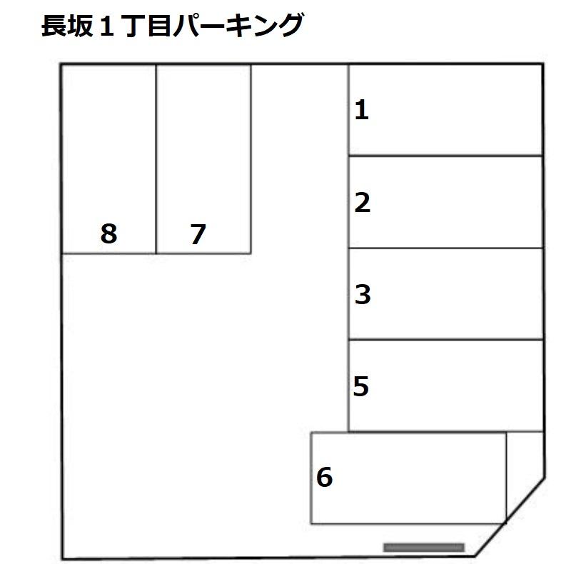 長坂１丁目パーキングの駐車配置図