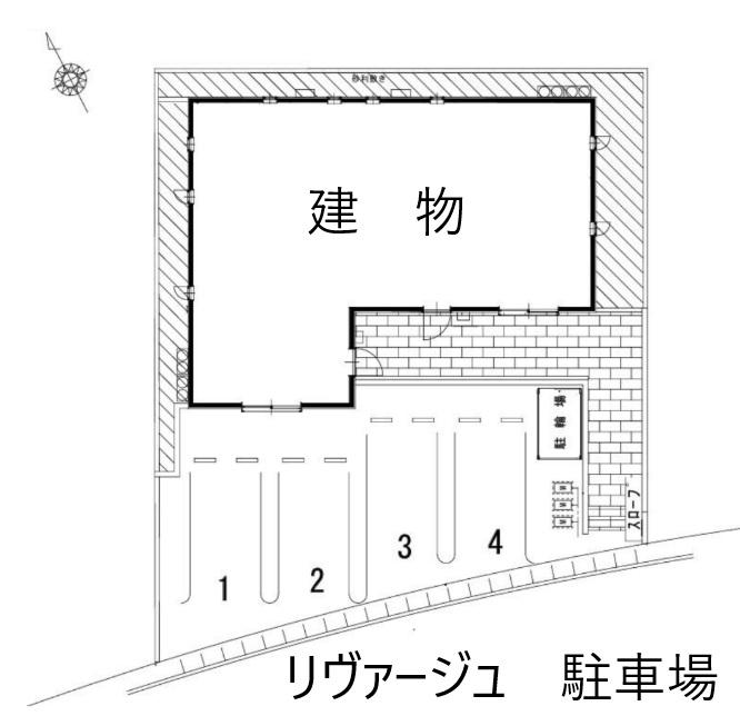 リヴァージュ　駐車場の駐車配置図