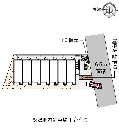１８番館(54050)の駐車配置図