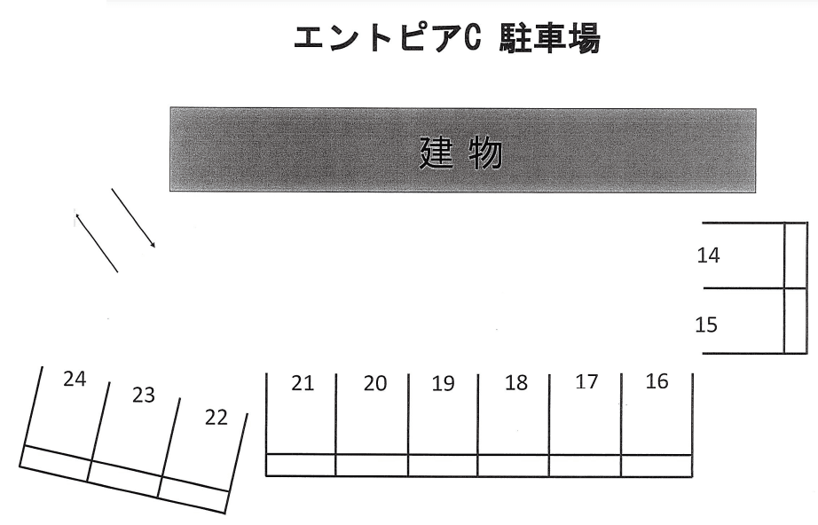 エントピアＣの駐車配置図