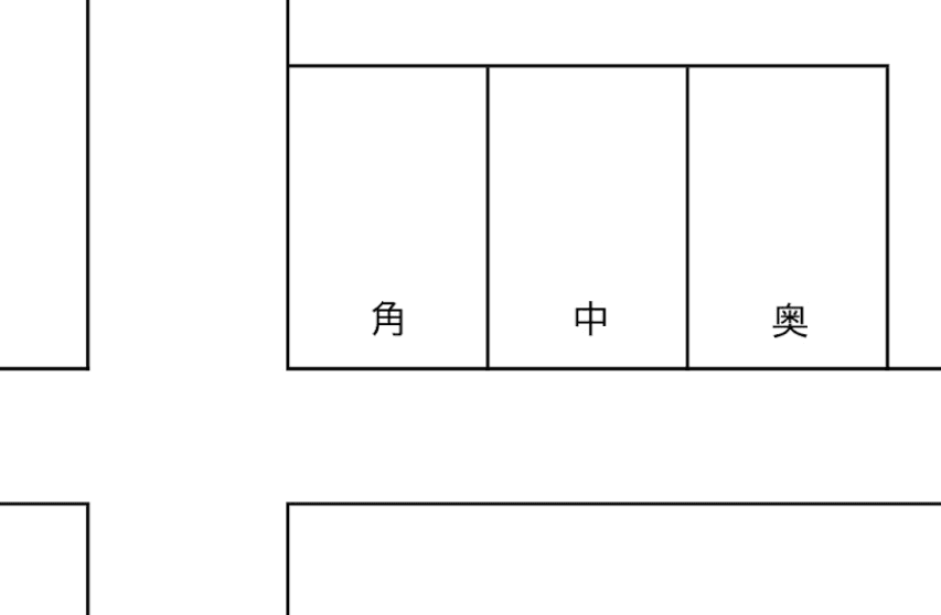高砂８−５駐車場の駐車配置図