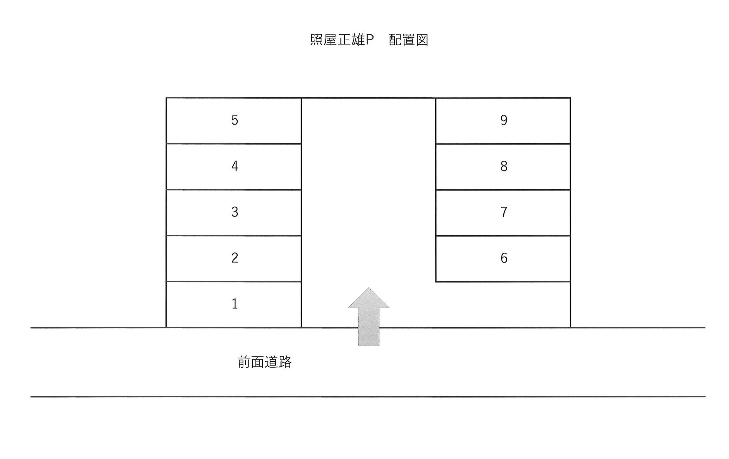 照屋駐車場/802の駐車配置図