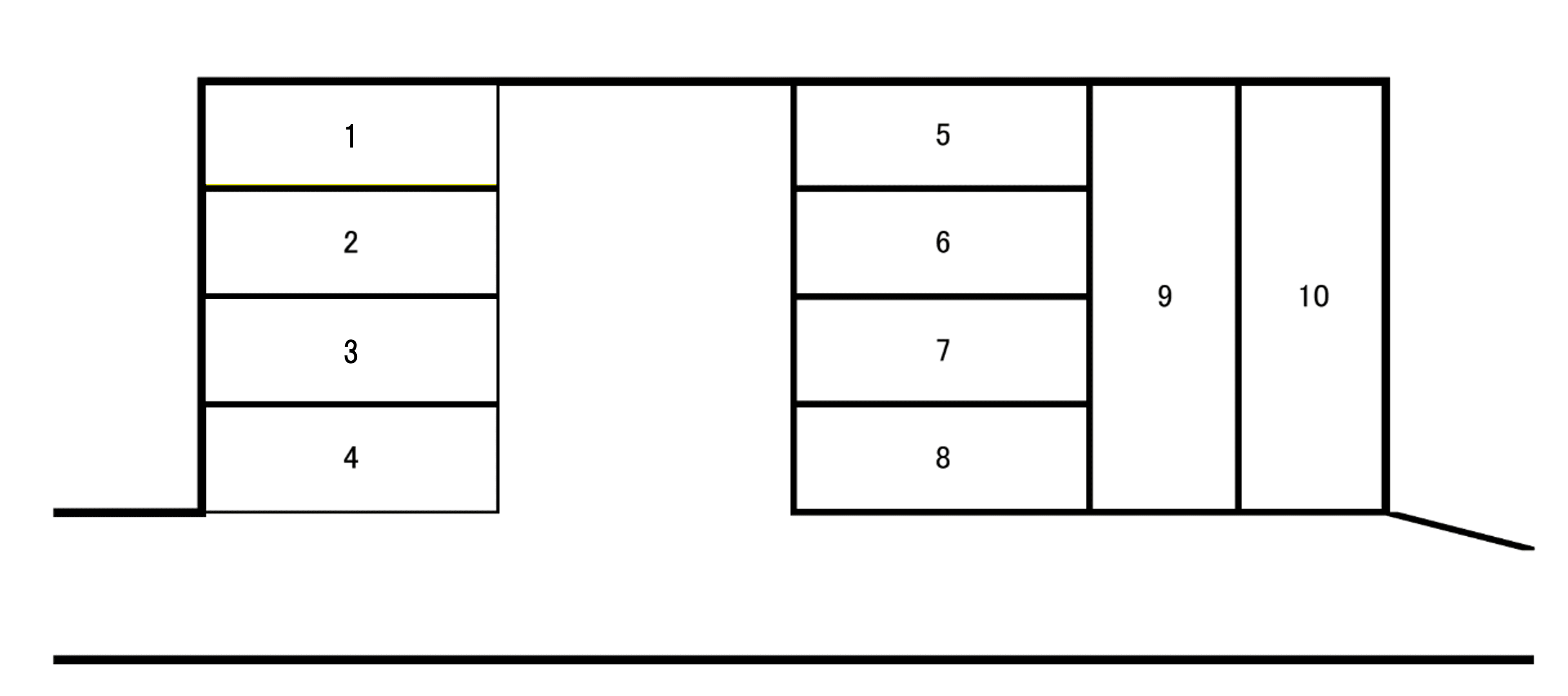 KGparKINGの駐車配置図