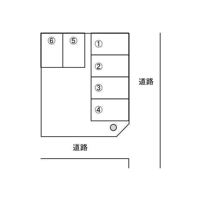 国分町駐車場の駐車配置図