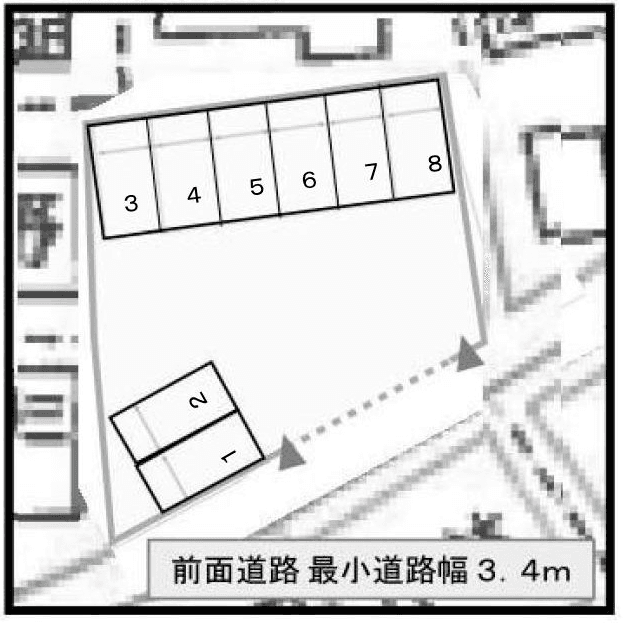 小田原南町2丁目駐車場の駐車配置図
