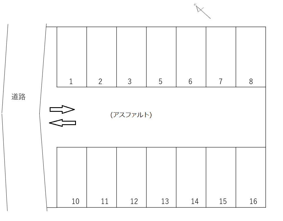扶桑-41の駐車配置図