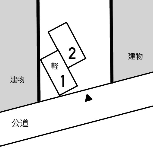 ザ・パーク東小松川の駐車配置図