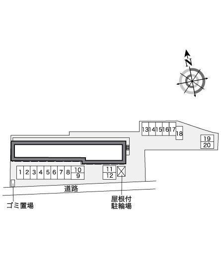 ＭＥＬＵＫＵ(27355)　敷地外駐車場の駐車配置図