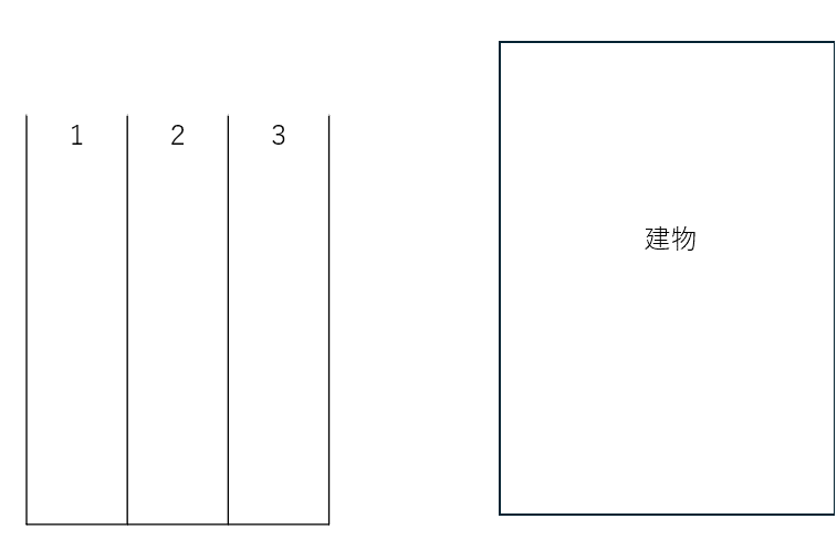 トリプレット松ヶ丘の駐車配置図